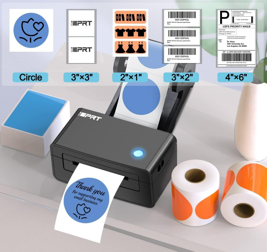 La impresora de etiquetas térmicas hprt puede imprimir etiquetas de varias formas. PNG
