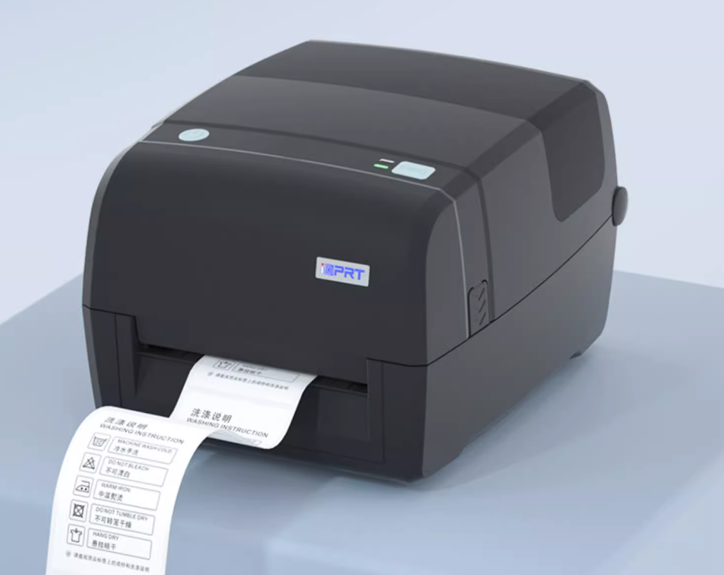 Impresora de etiquetas de cuidado de lavado. PNG